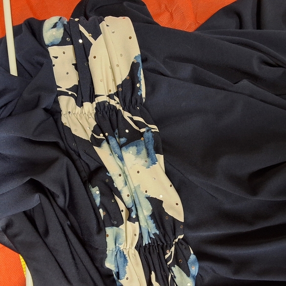 Jessica Howard Dark Blue A-Line Midi Dress - Picture 9 of 10